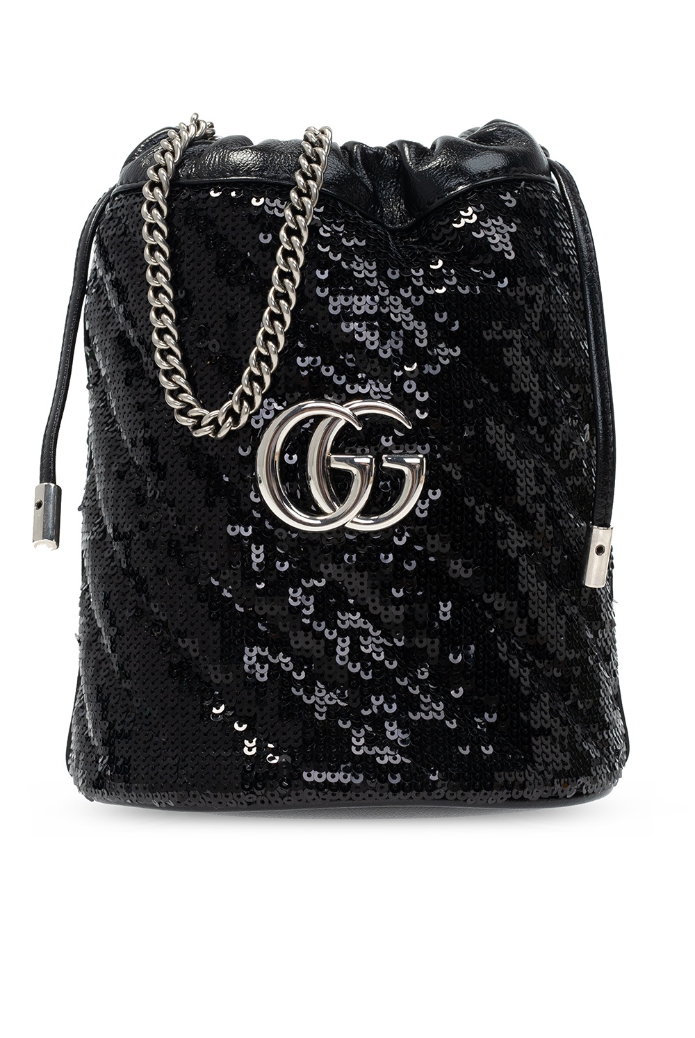 Gg marmont mini discount sequin bucket bag